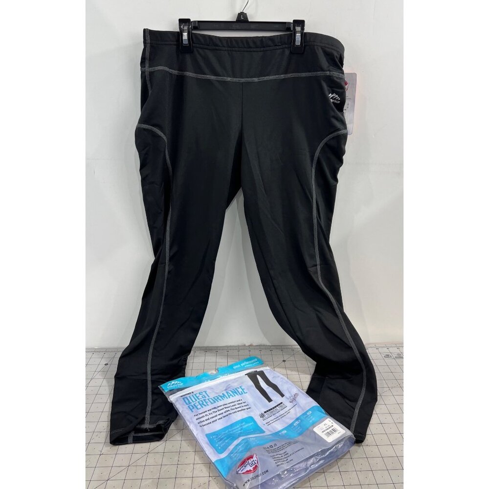ColdPruf Women's Quest Performance Base Layer Pants - Black XL
